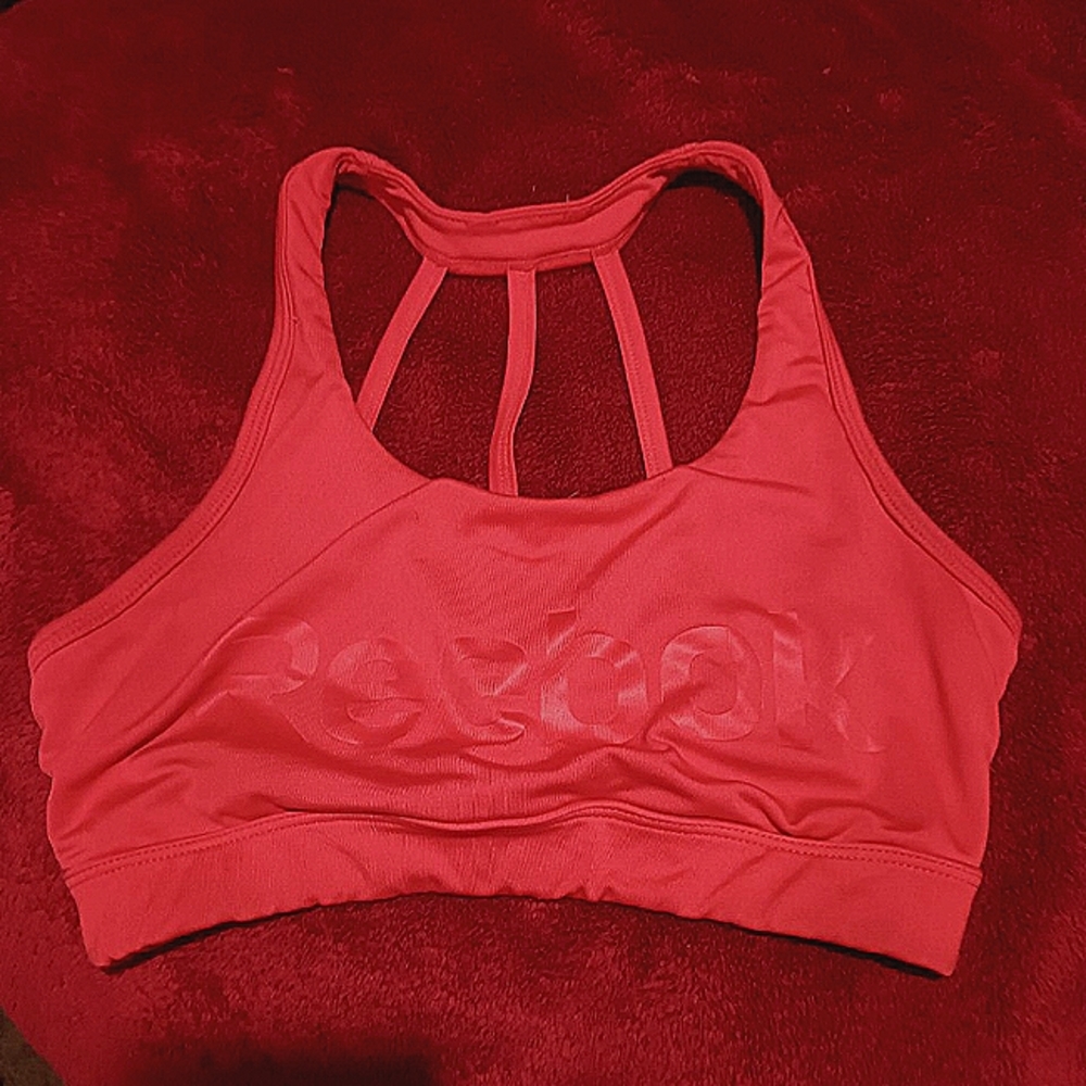 Women's Red Reebok Sports Bra Size XS